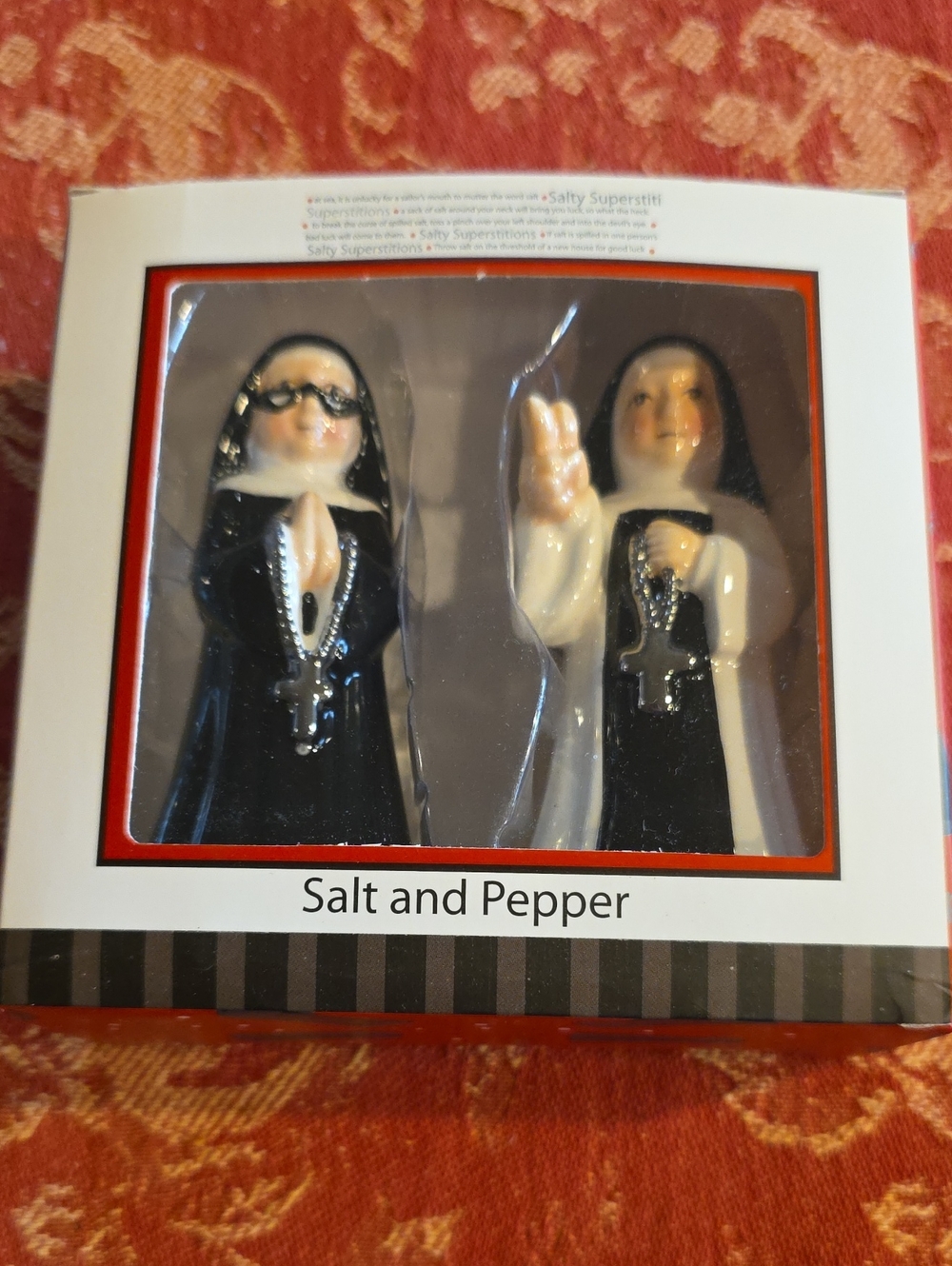 Nuns Salt &  Pepper Shaker Sets  Decorative Kitchen Table Accent